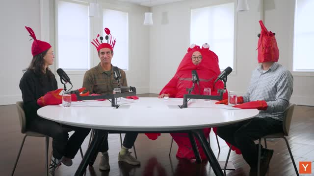 YC lobster podcast costumes